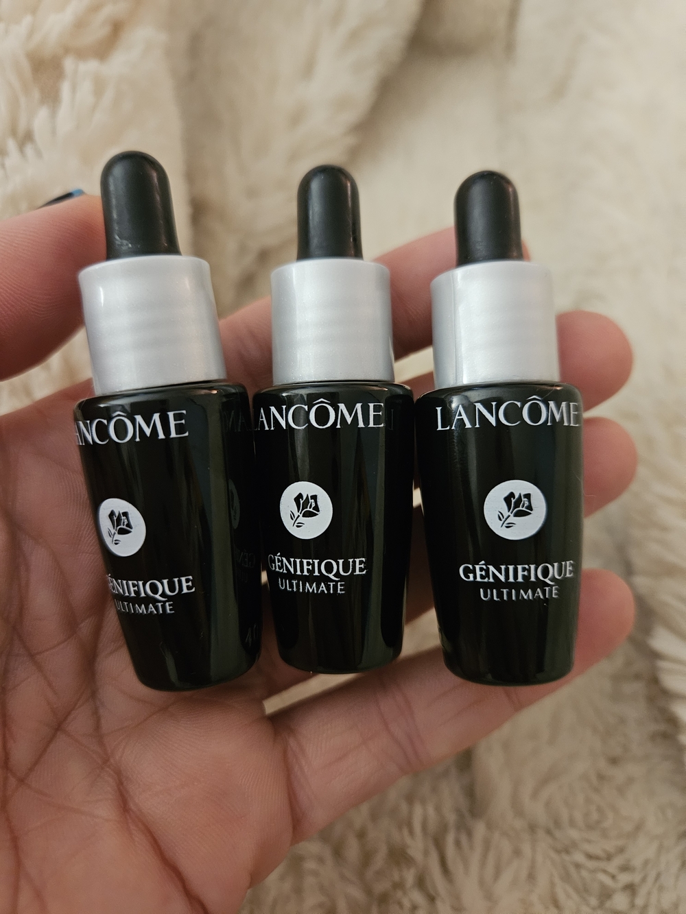 Lancome Génifique Ultimate Serum Trio - Black and Silver Bottles